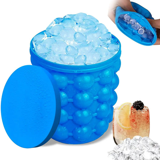 Silicone Ice Bucket Cooler Cube Maker Kitchen Gadgets